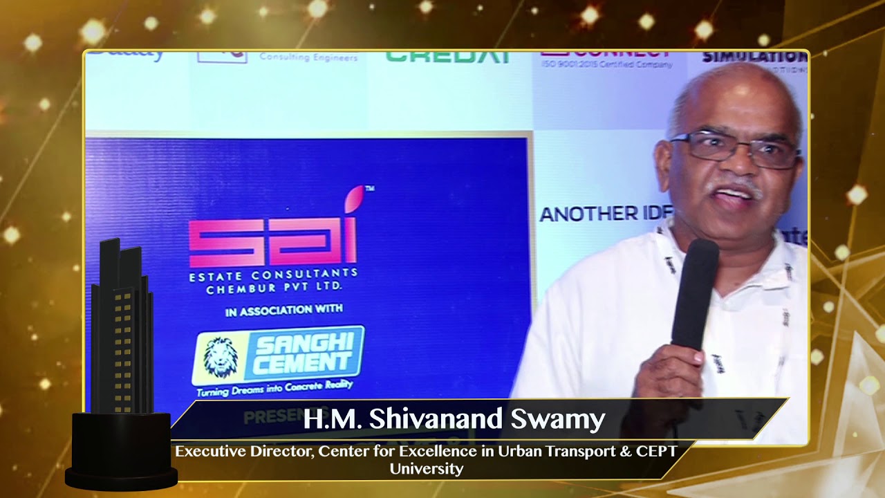 HM Shivanand Swamy, Chief Planner, BRTS sharing his views on Realty+ Conclave 2019 | Gujarat