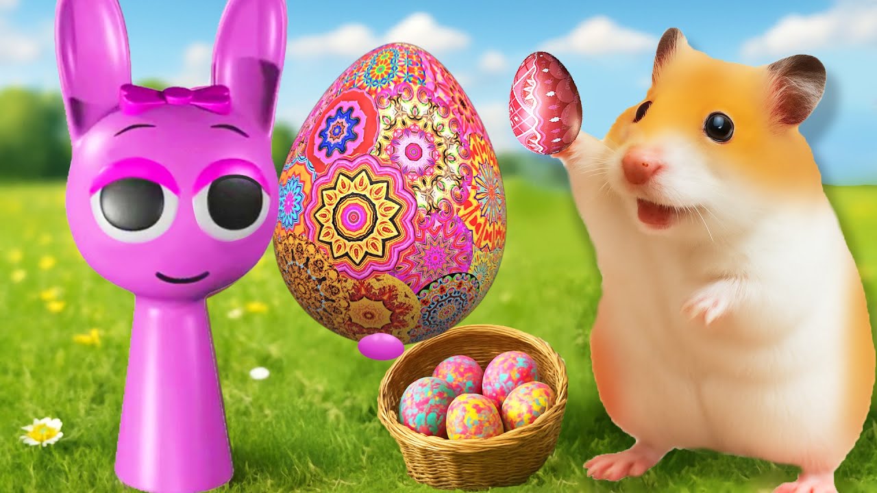 Hamster Goes On An Adventure With Pinki! Opens A Mystery Egg And The Ending!? 🐹| Hammy Haven