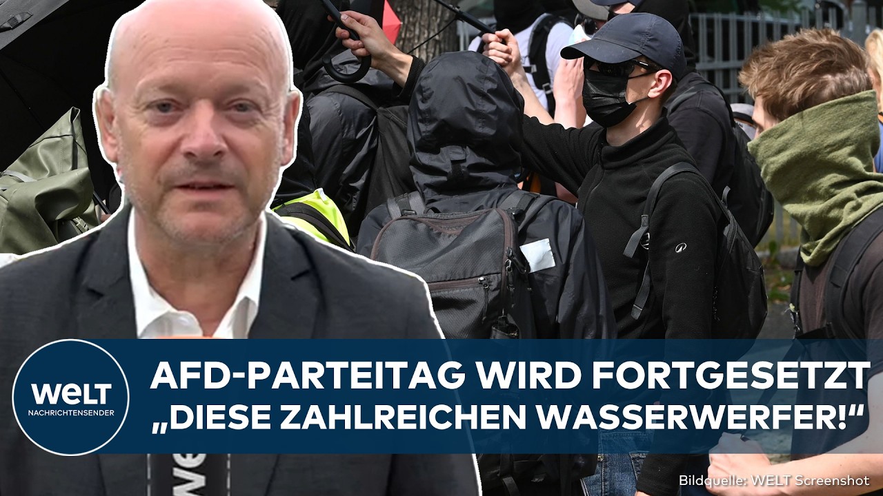 ERFURT: Parteitag der AfD geht in zweite Runde! Polizei bereitet sich auf Krawalle vor
