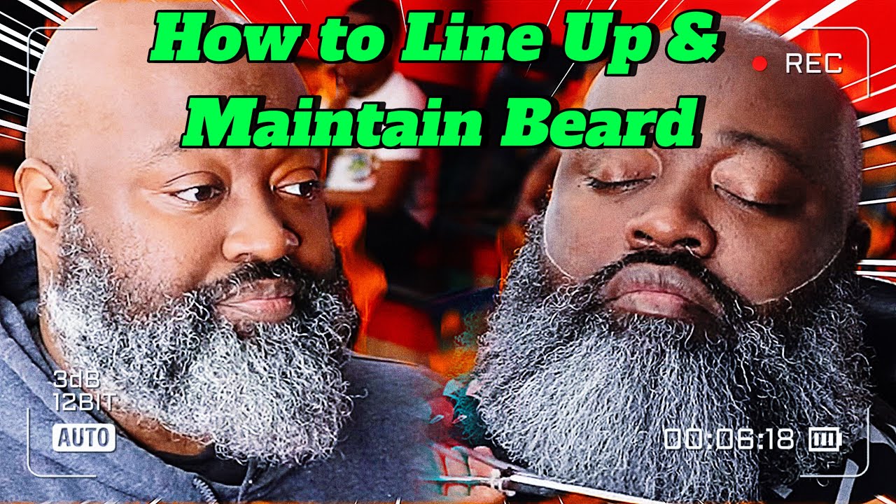 How To Lineup and Maintain Your Beard Barber Tutorial