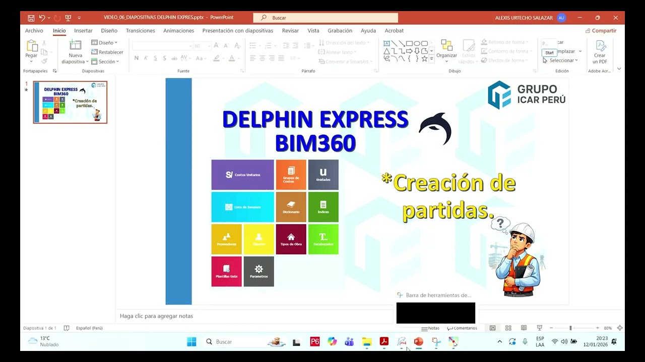 SESIÓN 06 - DELPHIN EXPRESS/CREACIÓN DE PARTIDAS EN DELPHIN EXPRESS