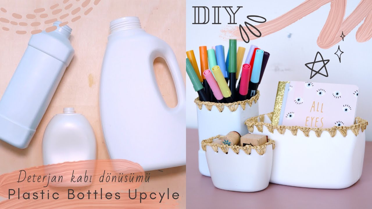 Kavanoz ve Deterjan Kaplarının Dönüşümü! /DIY Bottles Upcyle