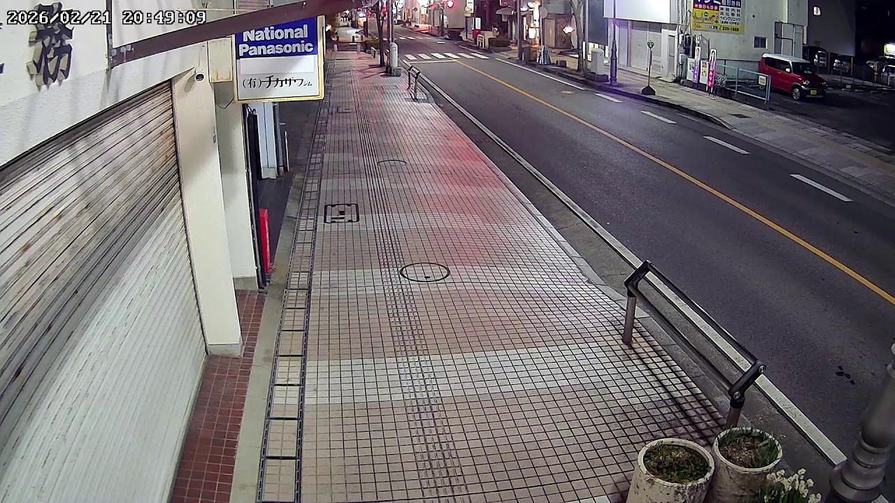 三重県津市西丸之内津新町駅前ライブカメラ Mie Tsu Nishimarunouti Live Camera.world.cam