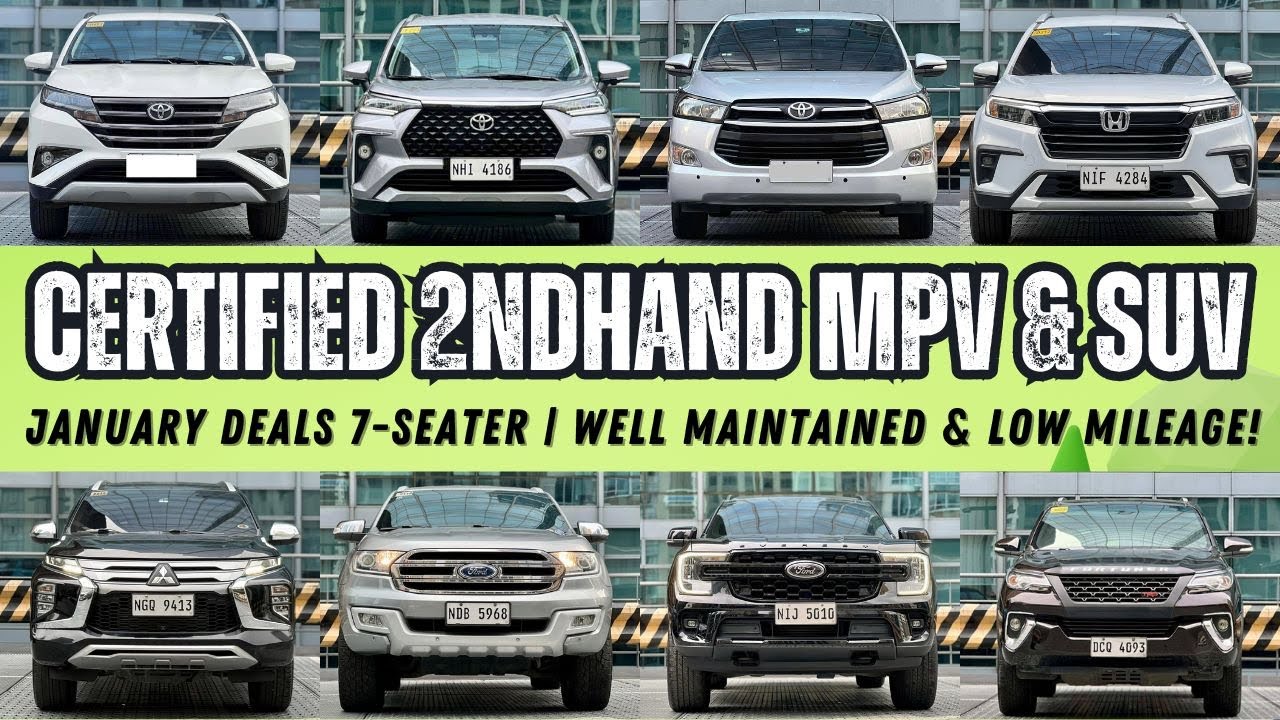 Certified 2nd Hand MPV & SUV Philippines | Sale Segunda Manong Sasakyan