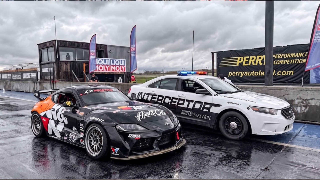900-сильная Supra с двигателем 2JZ против канадской полиции
