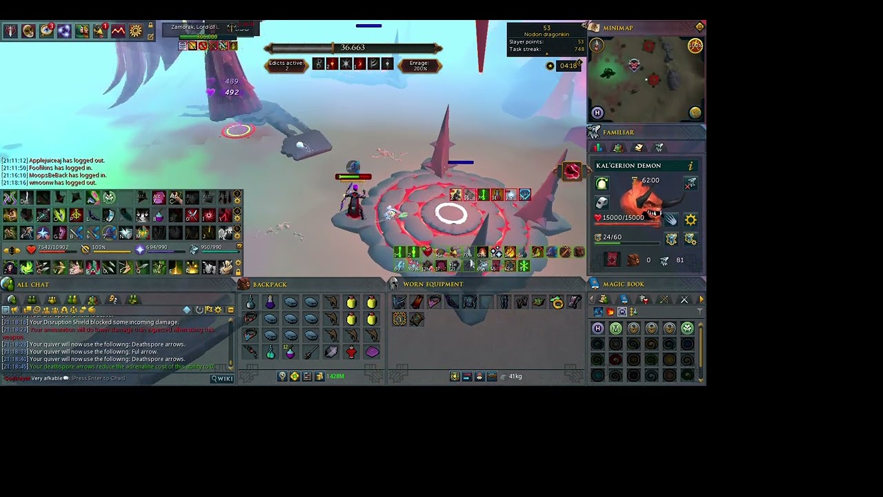 Zamorak 200% Ranged Solo in 5:28.2