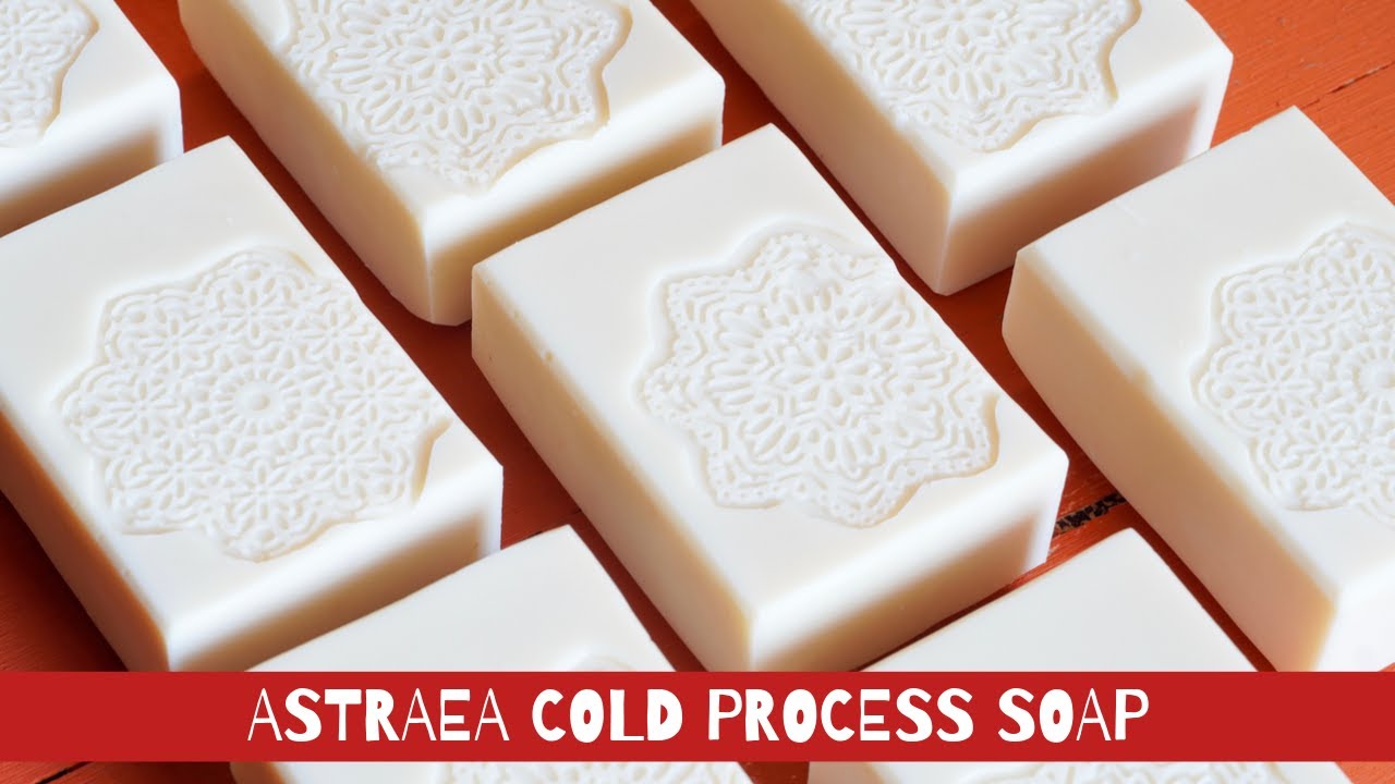 ❄︎Making Astraea Cold Process #Soap Using Silicone Mat #Snowflakes | #ASMR❄︎