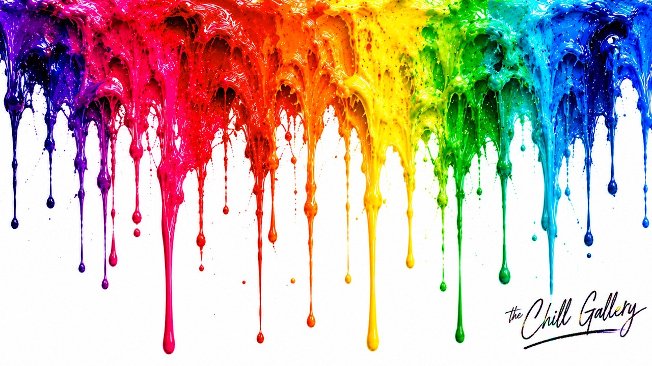 Liquid Splash Art 4K | Abstract Color Flow Visuals | Relaxing TV OLED Screensaver