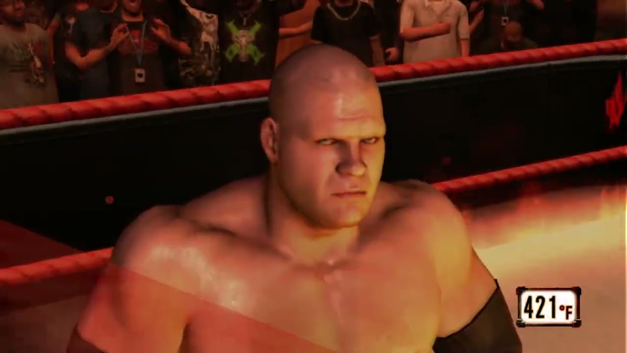 WWE Smackdown vs Raw 2010 - XBOX 360 Gameplay - Big Show vs Kane - Inferno Match