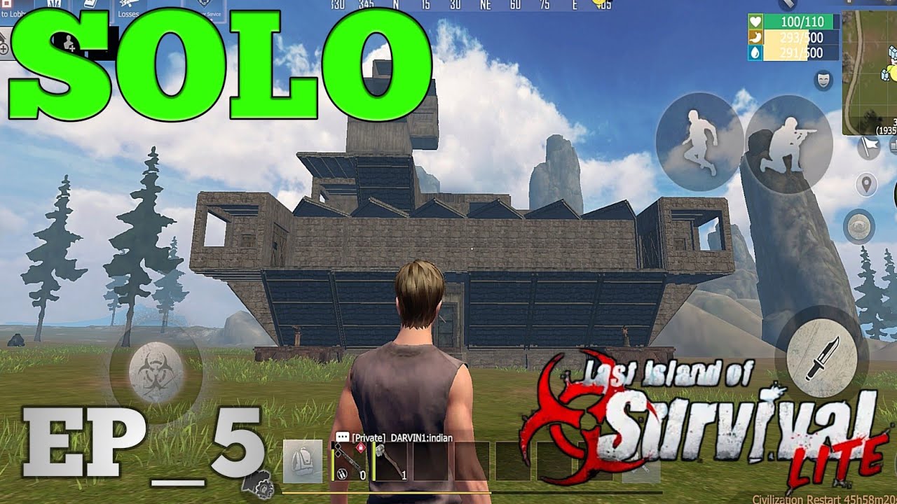 Steel Base Uda Diya Solo Journey EP_5 Last Island Of Survival lite Hindi Gameplay