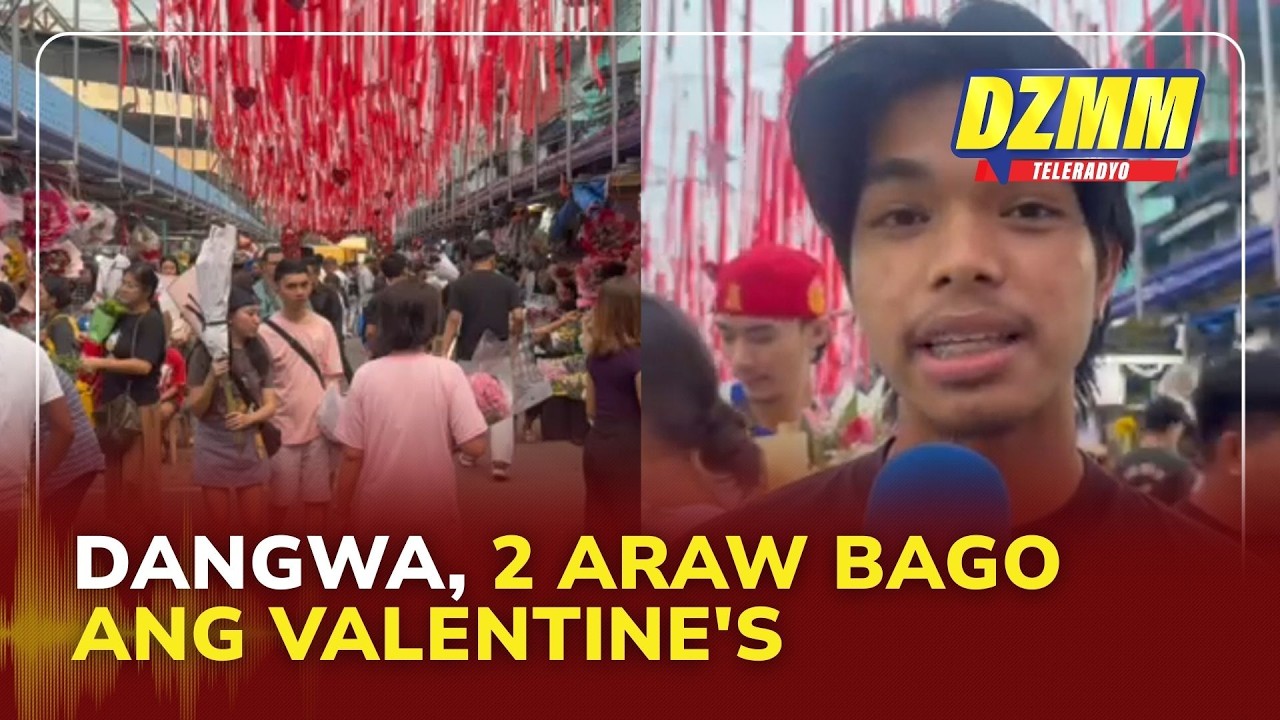 Flower buyers flock in Dangwa shops 2 days before heart's day | DZMM Teleradyo (12 February 2026)