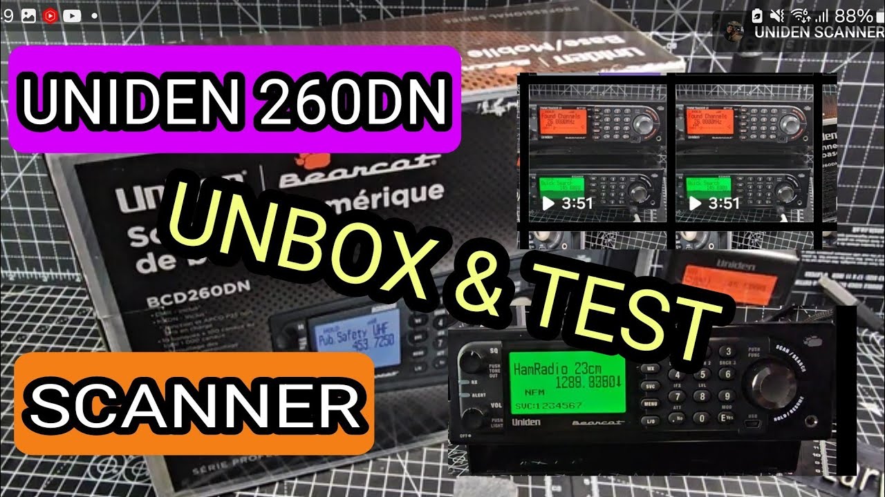 NEW - UNIDEN 260DN - UNBOXING & TEST COLOUR CHANGE , DMR , NXDN