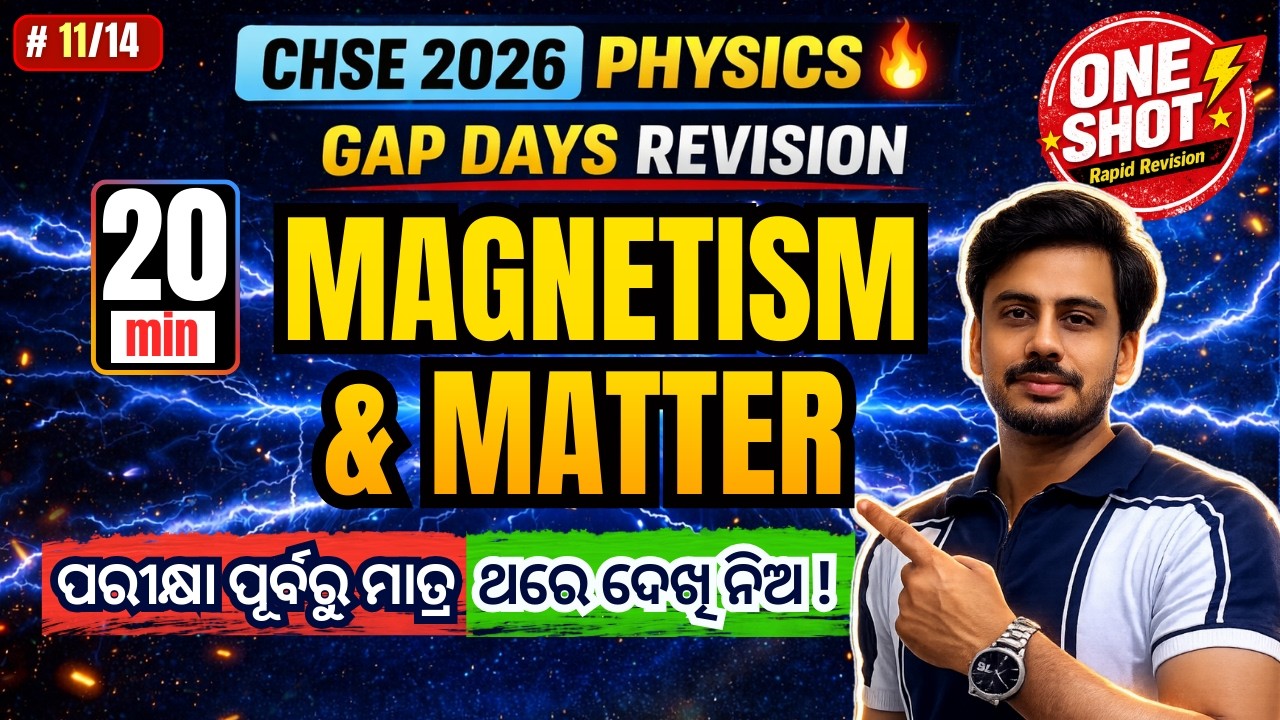 Magnetism and Matter in 20 Minutes | One Shot Revision | CHSE 2026 Physics
