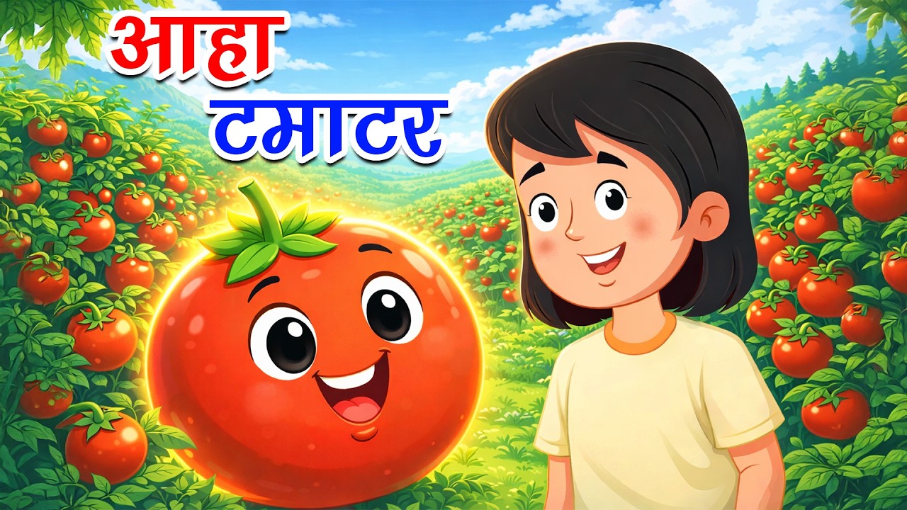 आहा टमाटर - Aaha Tamatar Bade Mazedar + Many More Popular Rhymes For Kids | Hindi Rhymes
