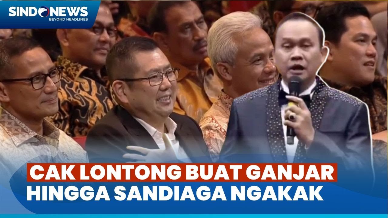 Lucu Abis! Stand Up Comedy Cak Lontong di Depan Ganjar hingga Erick Thohir Berasa Jadi Pak Jokowi