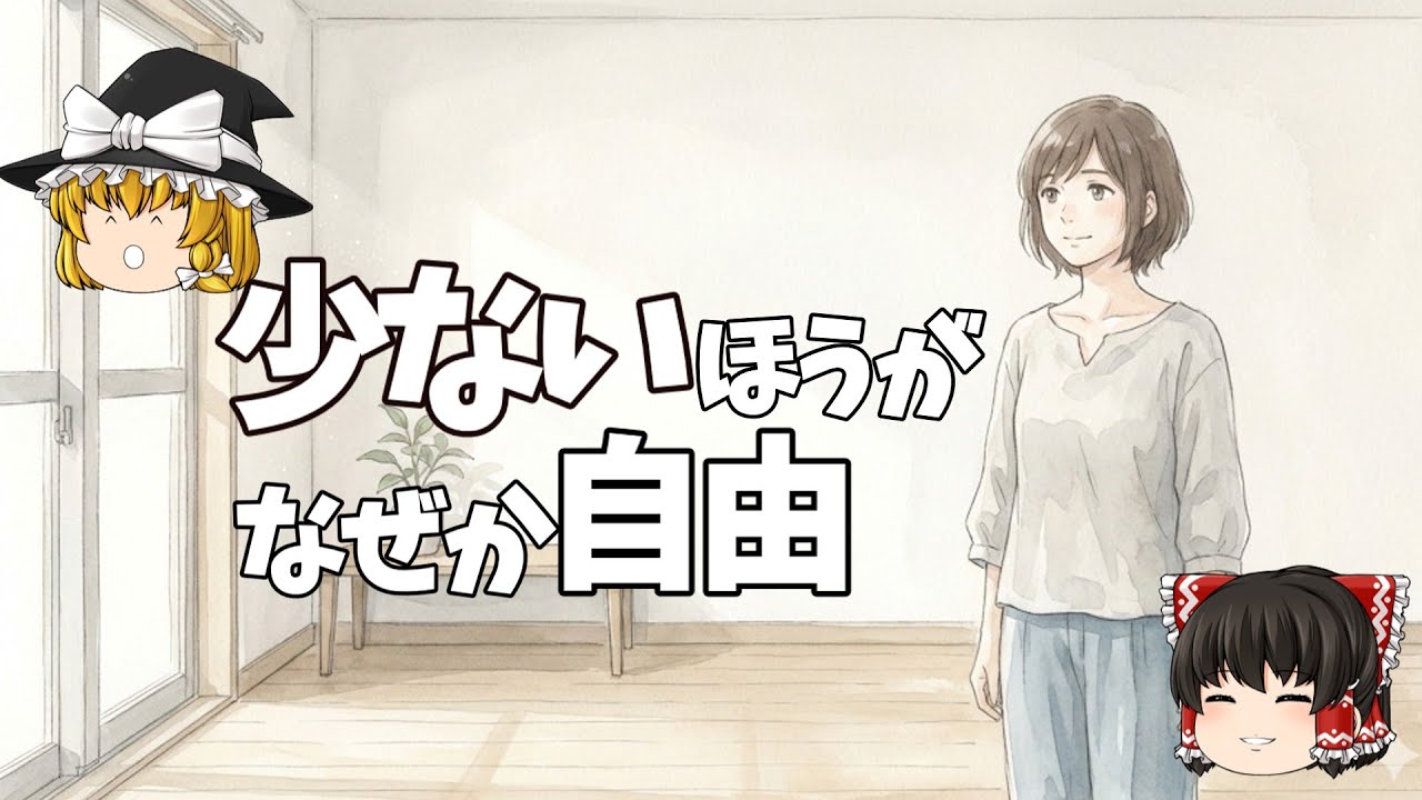 少ないほうが、なぜか自由な理由