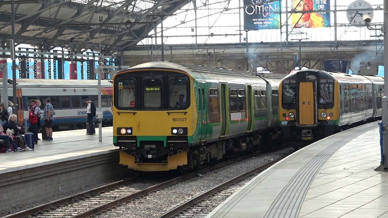 London Midland 150107 departing Liverpool Lime Street