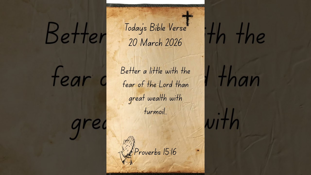 Today&rsquo;s Bible Verse Proverbs 15:16 (NIV) #bibleverse #bible
