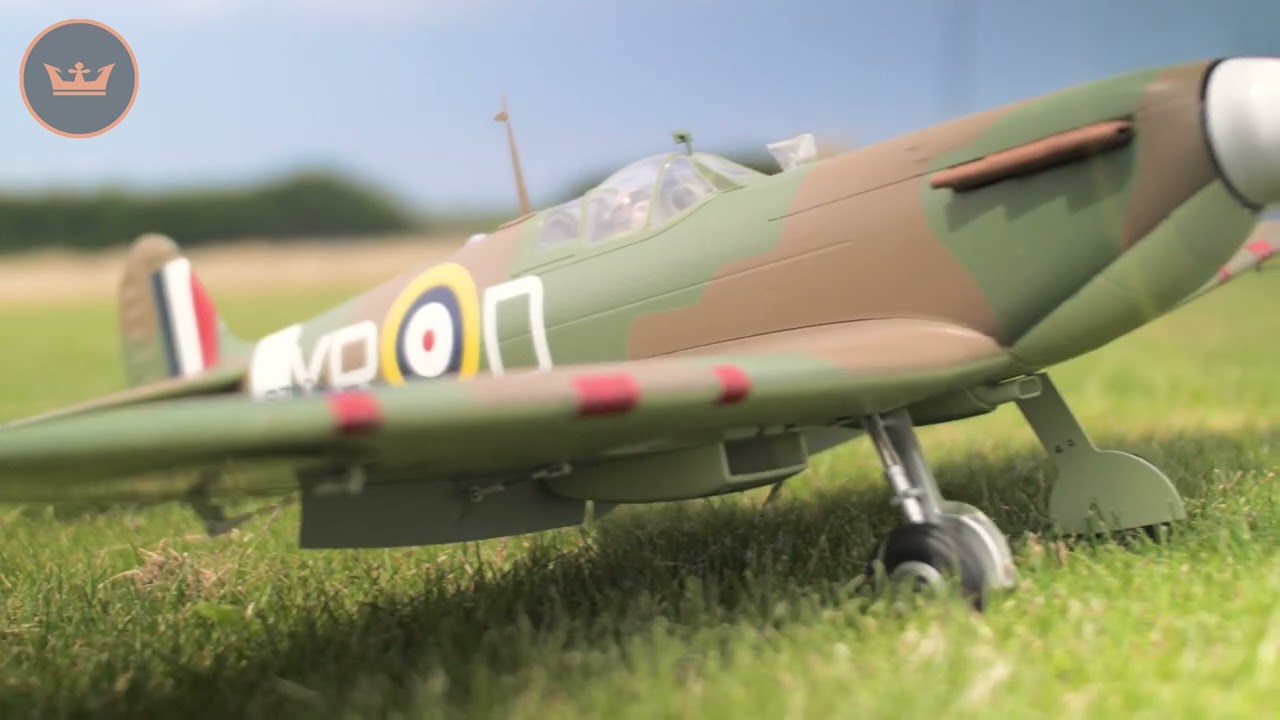 Durafly (PNF) Supermarine Spitfire Mk2a WWII fighter EPO 1100mm: 60s Clip