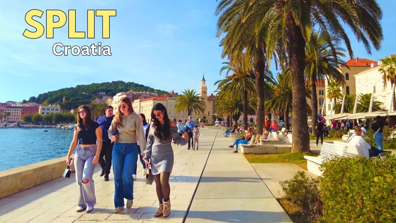 Split Croatia 🇭🇷 4K Old Town Walking Tour 2025