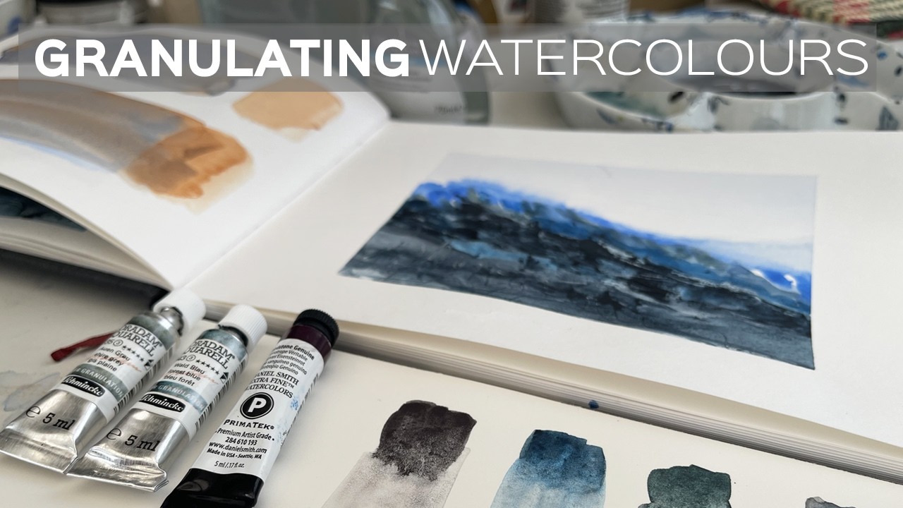 Granulating Watercolours and Granulating Medium with Paper Comparison | Beautiful Results!