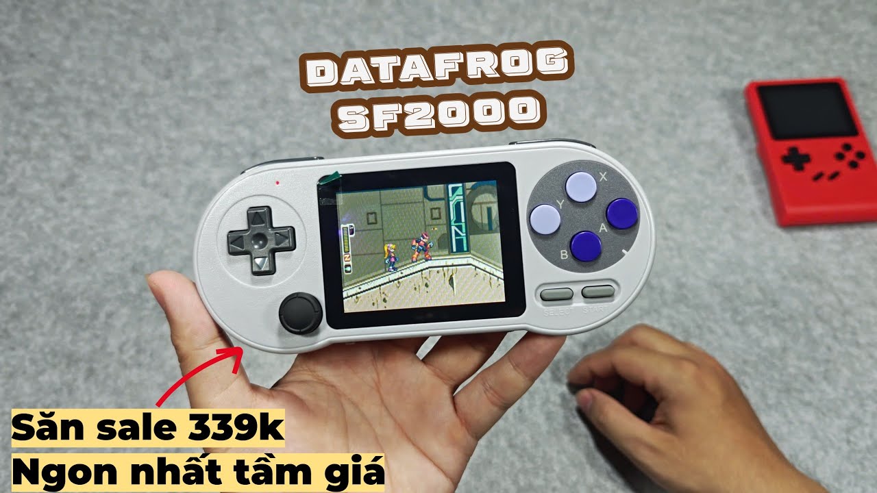 Máy chơi game cầm tay ngon nhất phân khúc 400K ?  Reveiw DataFrog SF2000