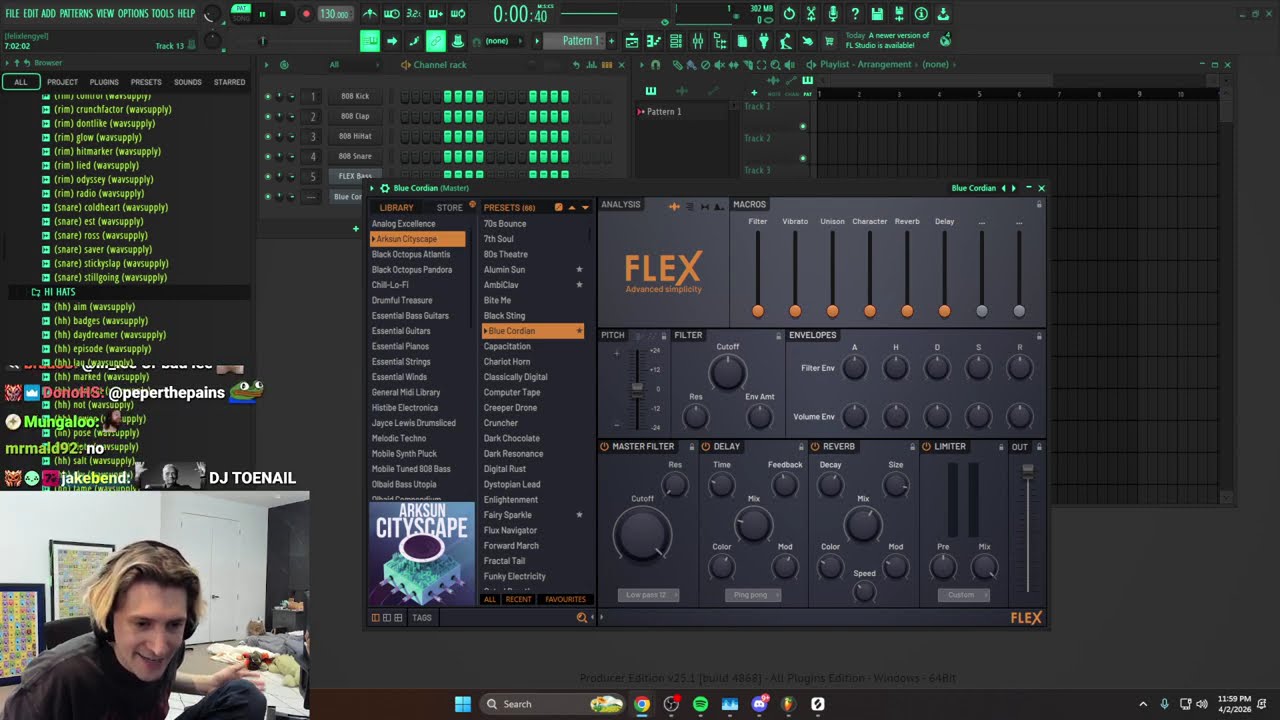 xQc возвращается в FL Studio вместе с Джесси.