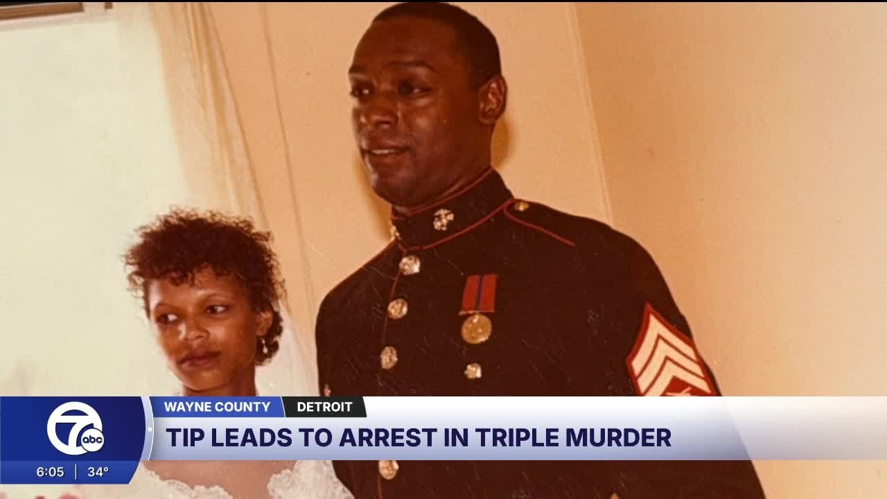 Tip leads to arrest in Detroit triple murder
