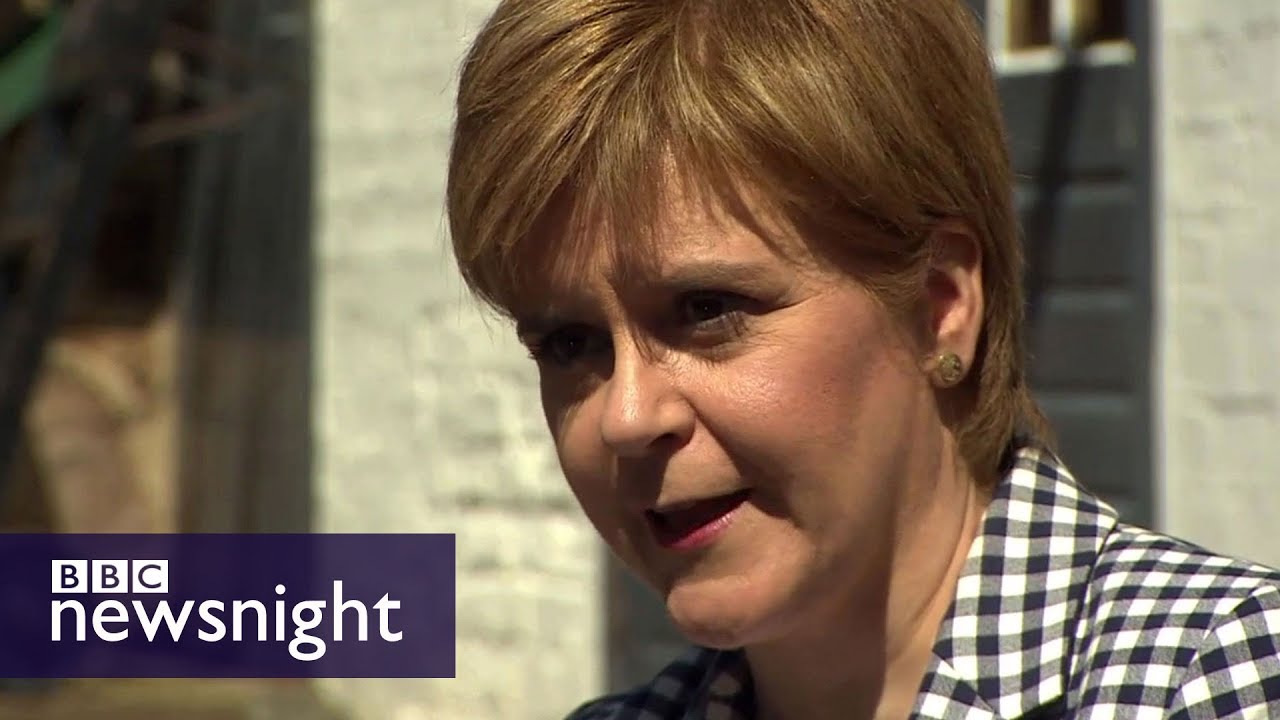Would SNP's Nicola Sturgeon do a deal with Theresa May or Jeremy Corbyn? BBC Newsnight