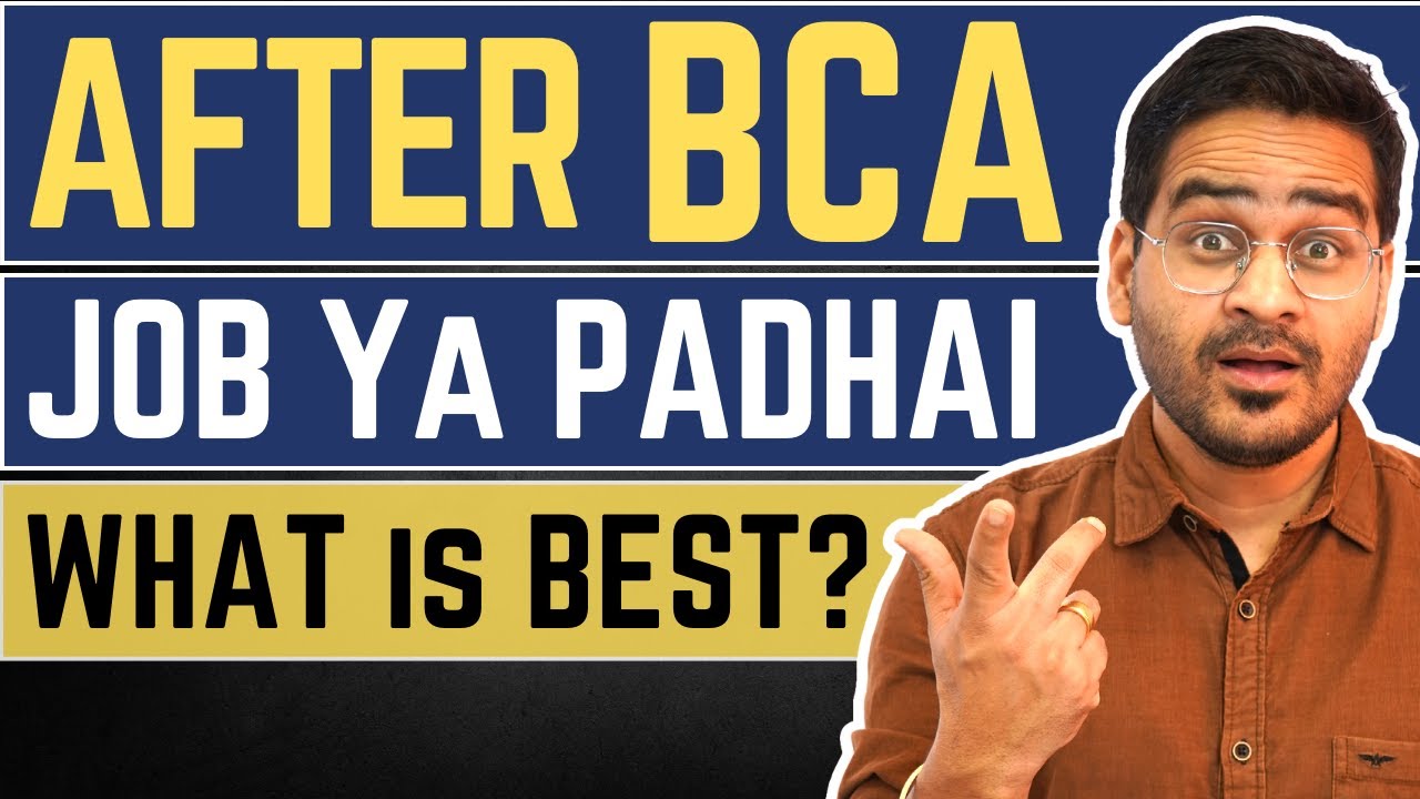 💥What After BCA? Job or MCA? BCA Job and Career Options After BCA 2023💥#bca #bcacourse #jobs #viral