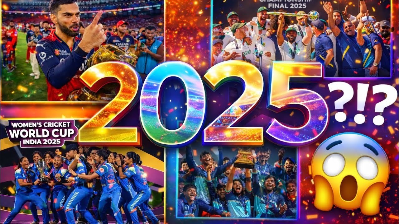 RCB IPL win,  South Africa WTC, India Women Worldcup win 😱 | 2025 Cricket Ka Sabse Shocking Year 