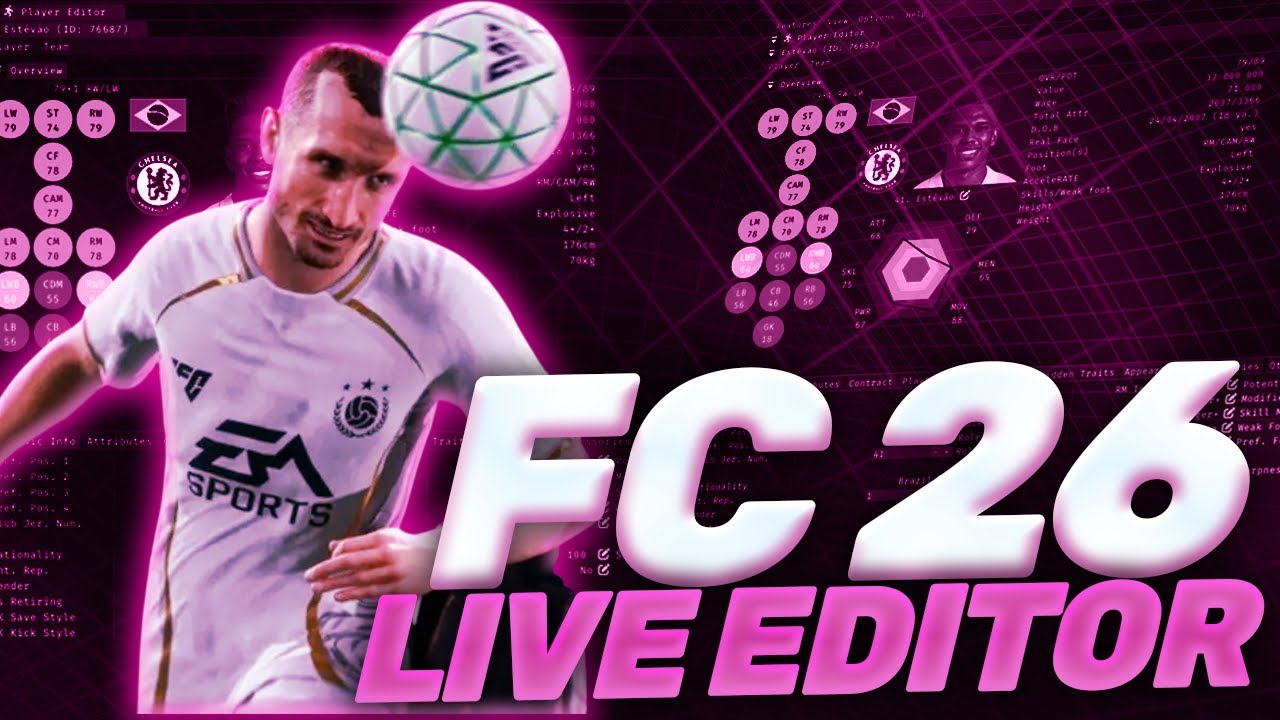 [NEW 2025] FC 26 Live Editor | FC 26 Live Editor Tool For Career Mode, Squad Edits & Mods