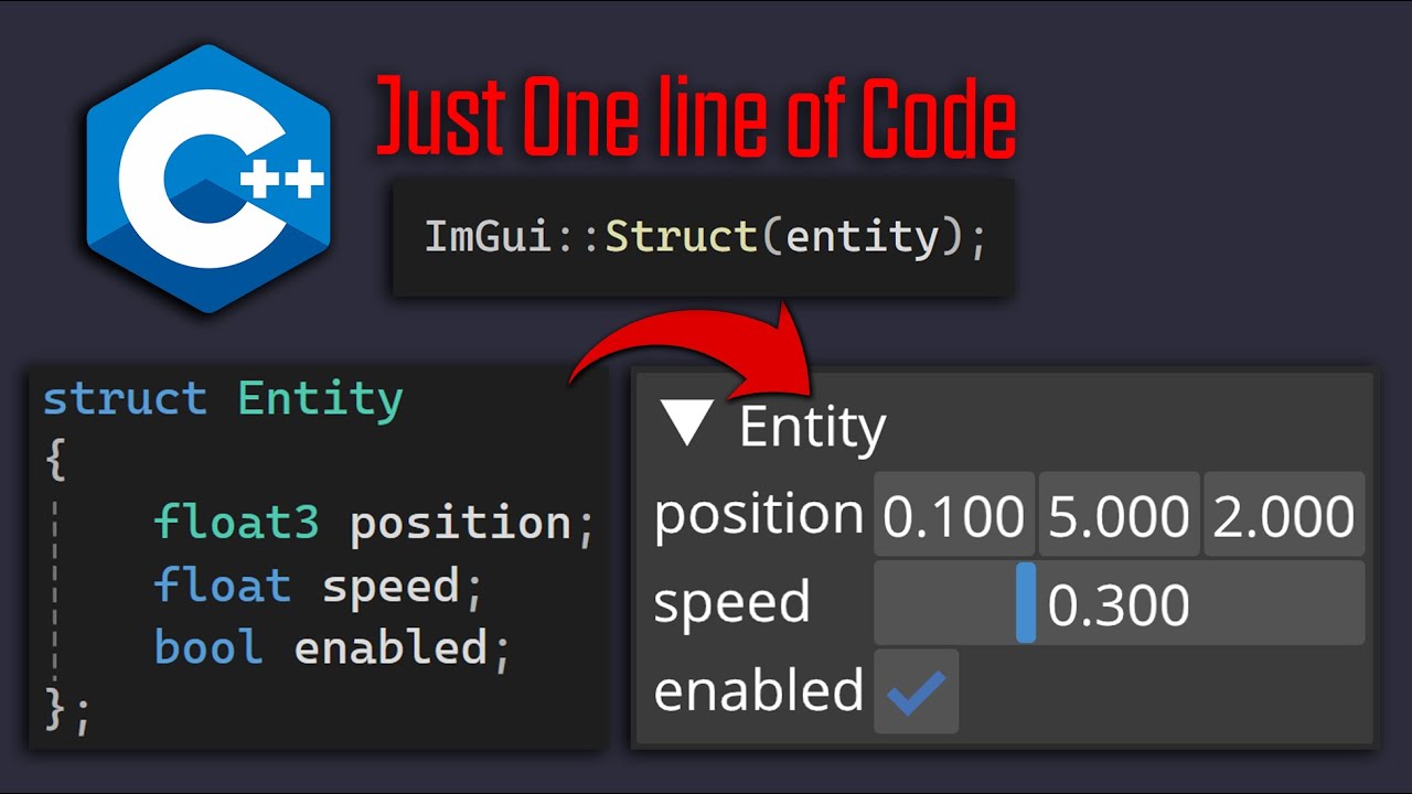 Struct to UI Using C++ Reflection