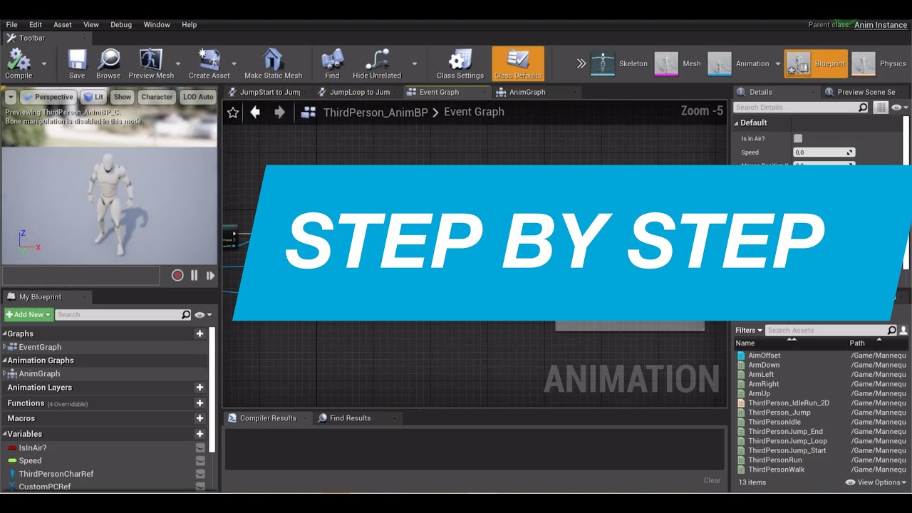 Step by Step: Unreal Engine 4 Tutorial: Move Arm with Mouse Part 2.