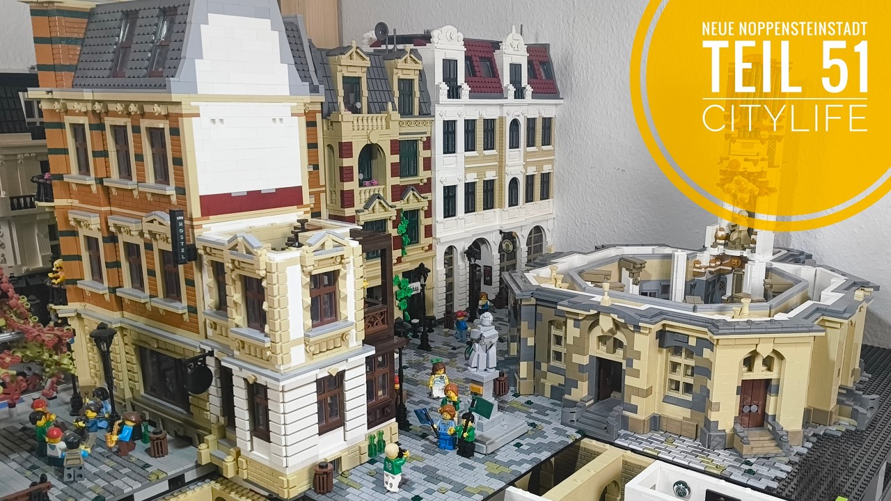 Neue Noppensteinstadt - Teil 51 Citylife Kirchplatz // #blueBrixx #lego #moc