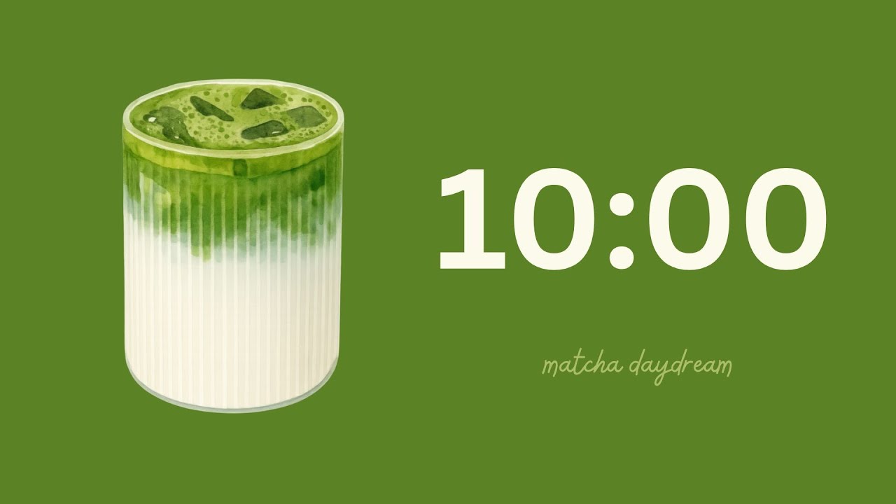 🍵🤍 matcha 10 minute timer