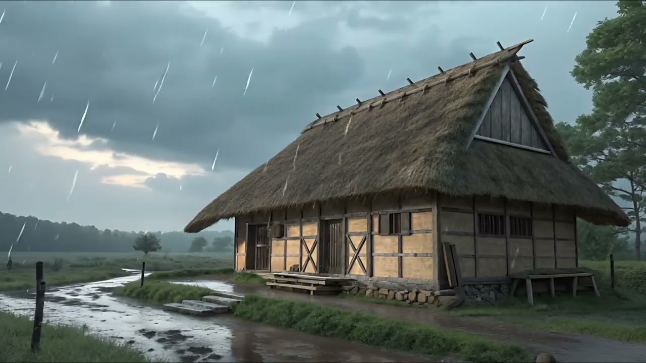 2 HOURS Rain and Thunder, Thunderstorm, Rain and Rolling Thunder, Distant Thunder & Rain Sounds