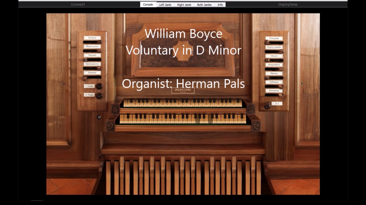 William Boyce Voluntary in D Minor (Hauptwerk Azzio)