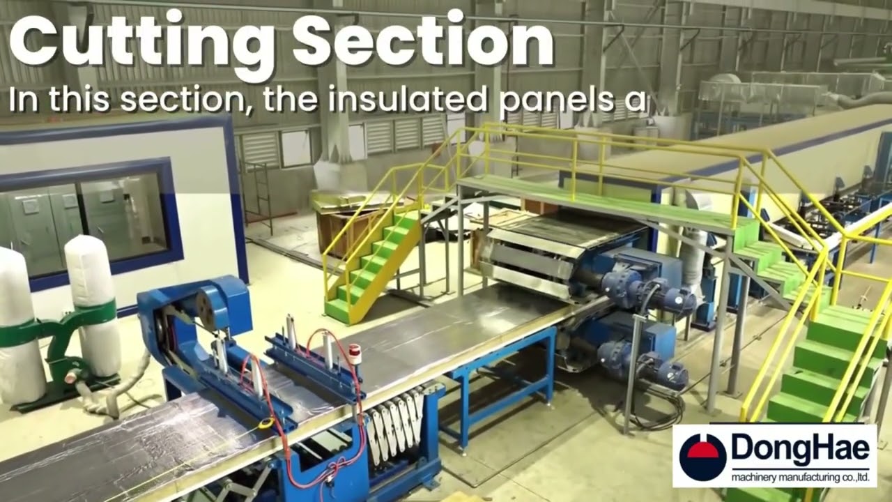 Sandwich Panel Line for PU / EPS / Mineral Wool | DongHae MMC