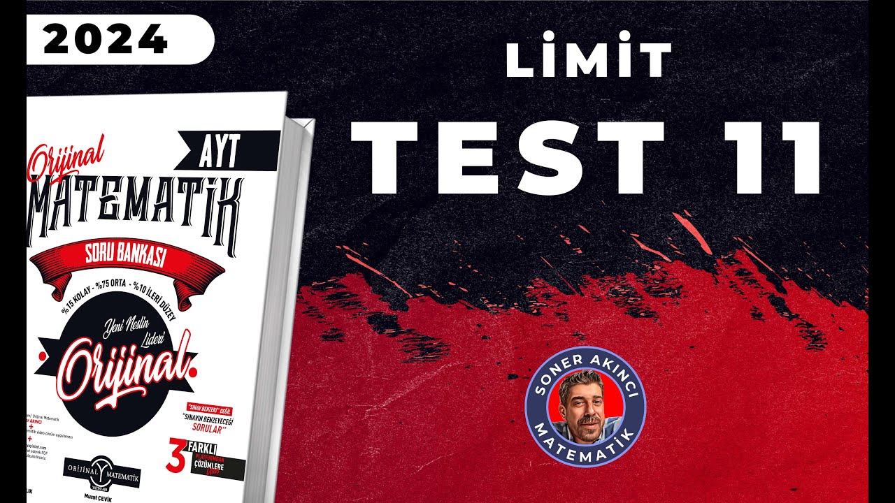 Limit TEST 11 | ORİJİNAL AYT SORU BANKASI | #yks2024