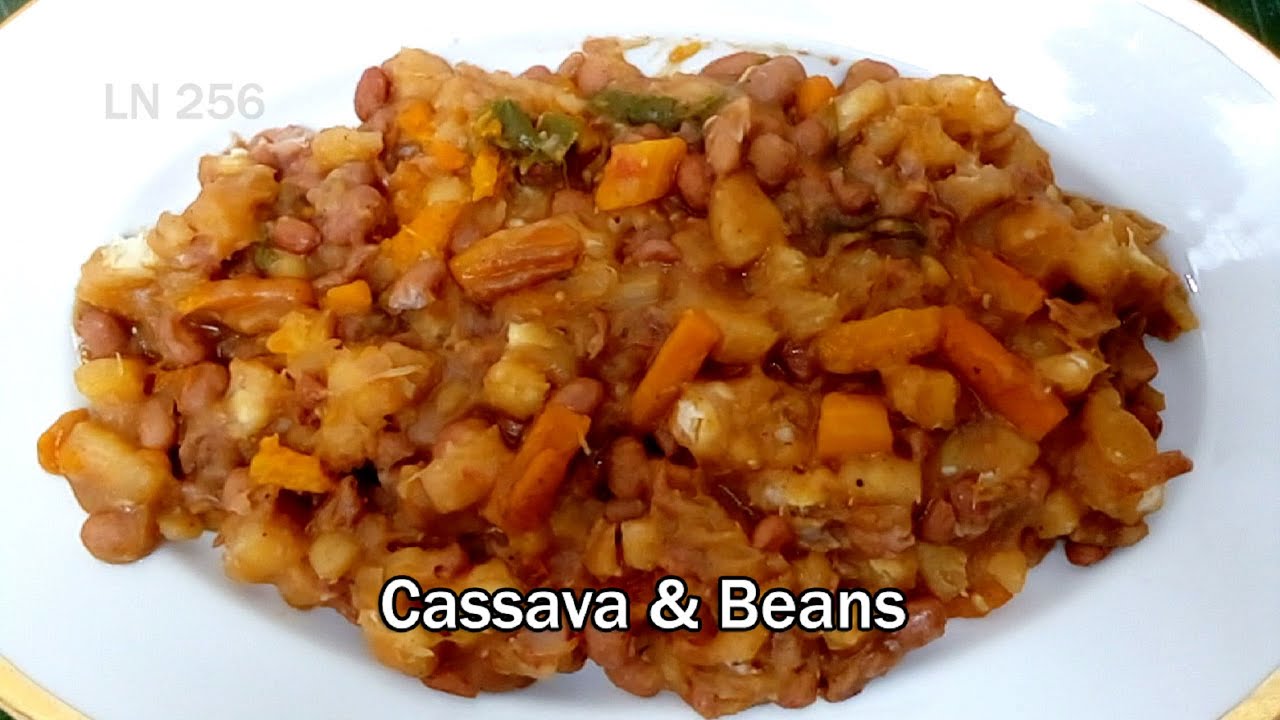 Tuyige Okufumba Akatogo Kamuwugo How to Cook Cassava & Beans Mixx  Ugandan Cook Style