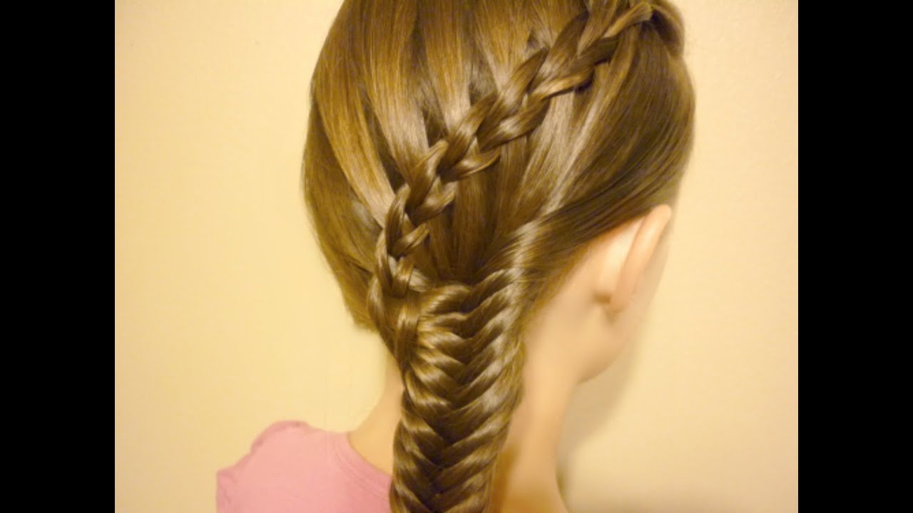 Scissor Waterfall Braid & Fishtail Combo Hairstyle
