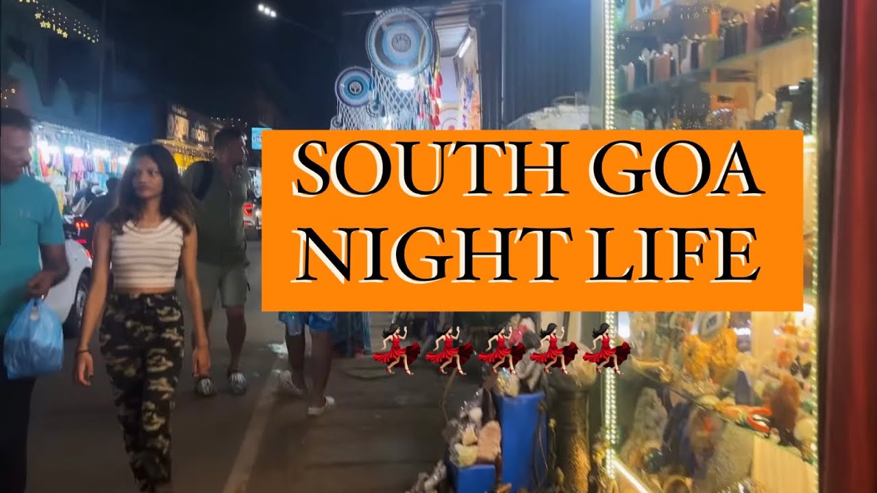 Night life in South Goa Vlog 1 . Palolem beach and night walk through palolem streets