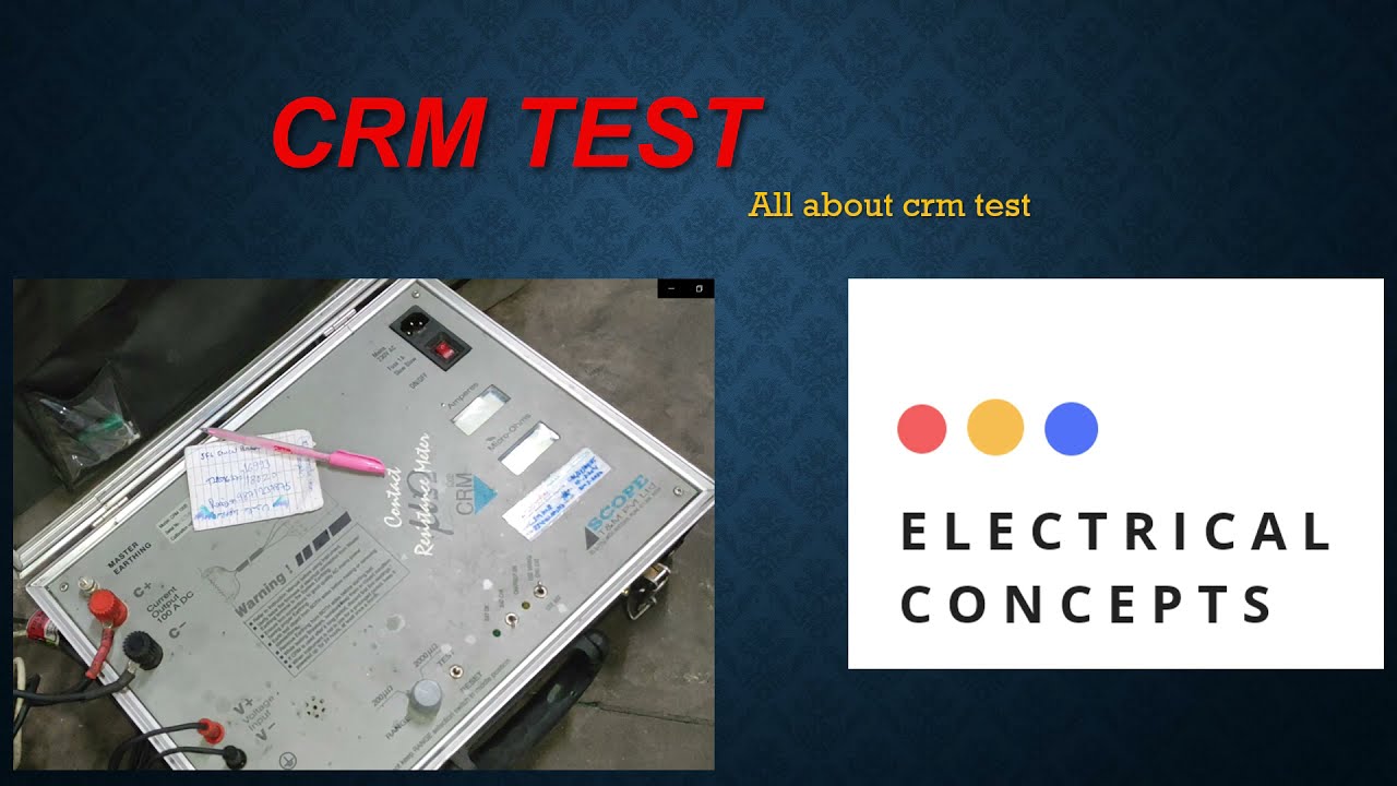 CRM TEST OF BREAKER || IN HINDI || ELECTRICAL CONCEPTS