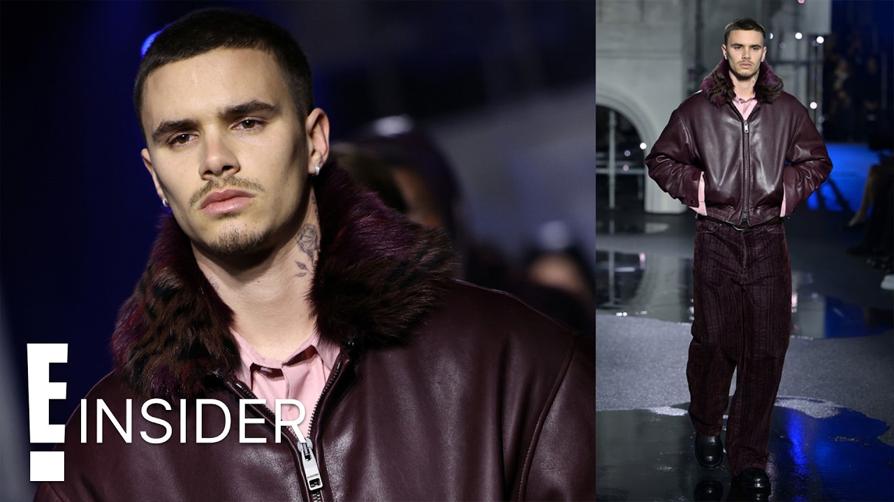 Romeo Beckham Turns Heads at Burberry Runway Show Amid Family Drama | E! Insider