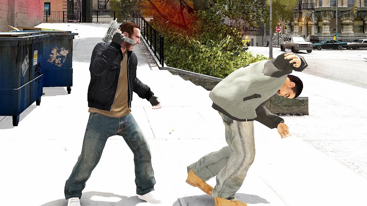 GTA 4 (ПК) &mdash; Забавная подборка рэгдоллов [Euphoria Physics]