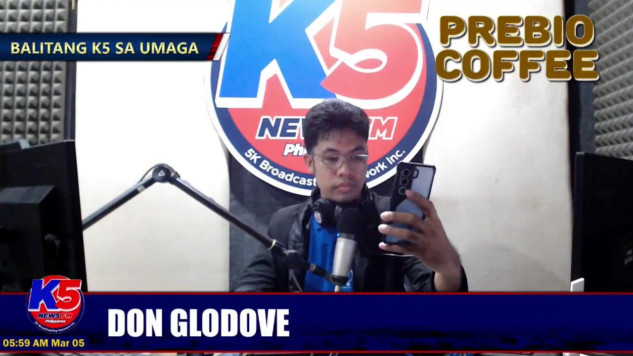 K5 News FM Bayawan Digital News Live Stream | Balitang K5 Sa Umaga hosted by Don Glodove