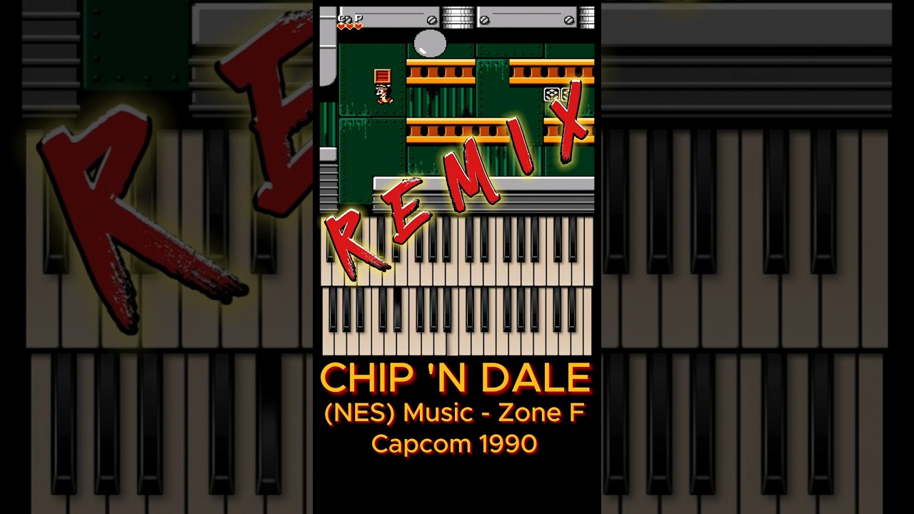 Chip 'n Dale (NES) Music remix 8 bit - Zone F #nes #famicom #chipndale #retrogaming #shorts