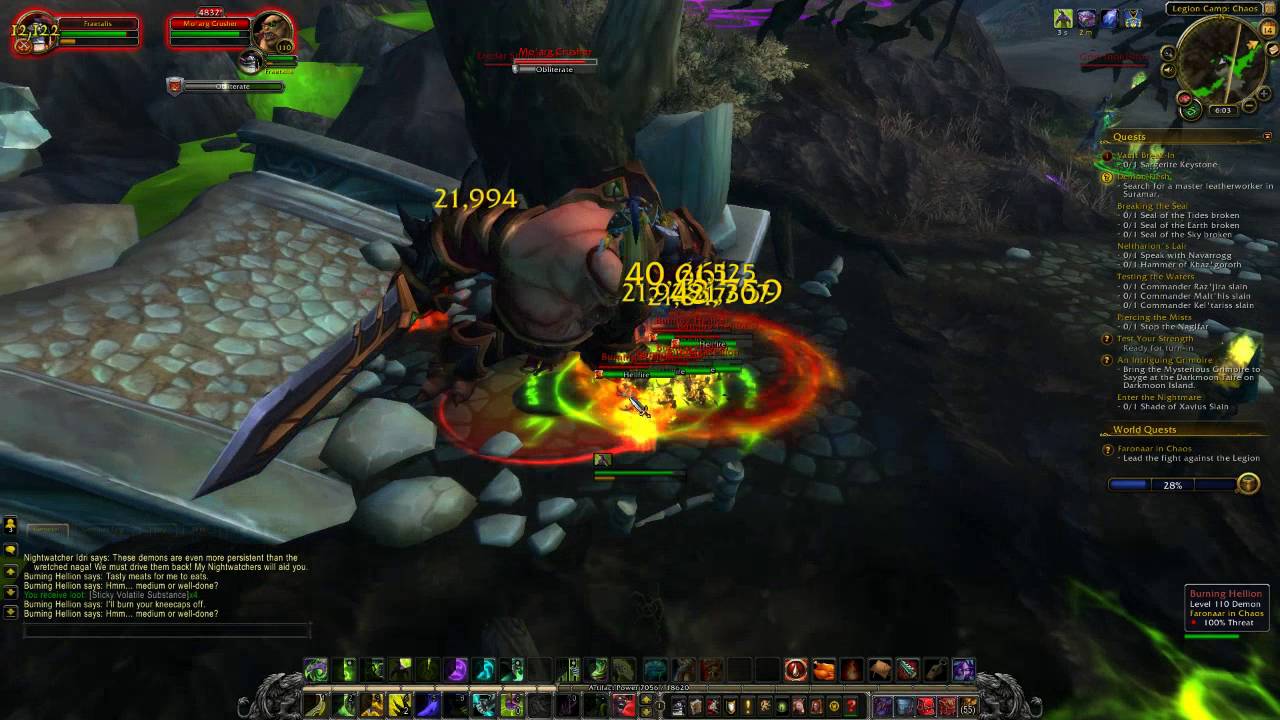 World of Warcraft Faronaar in Chaos Azsuna Legion World Quest Guide