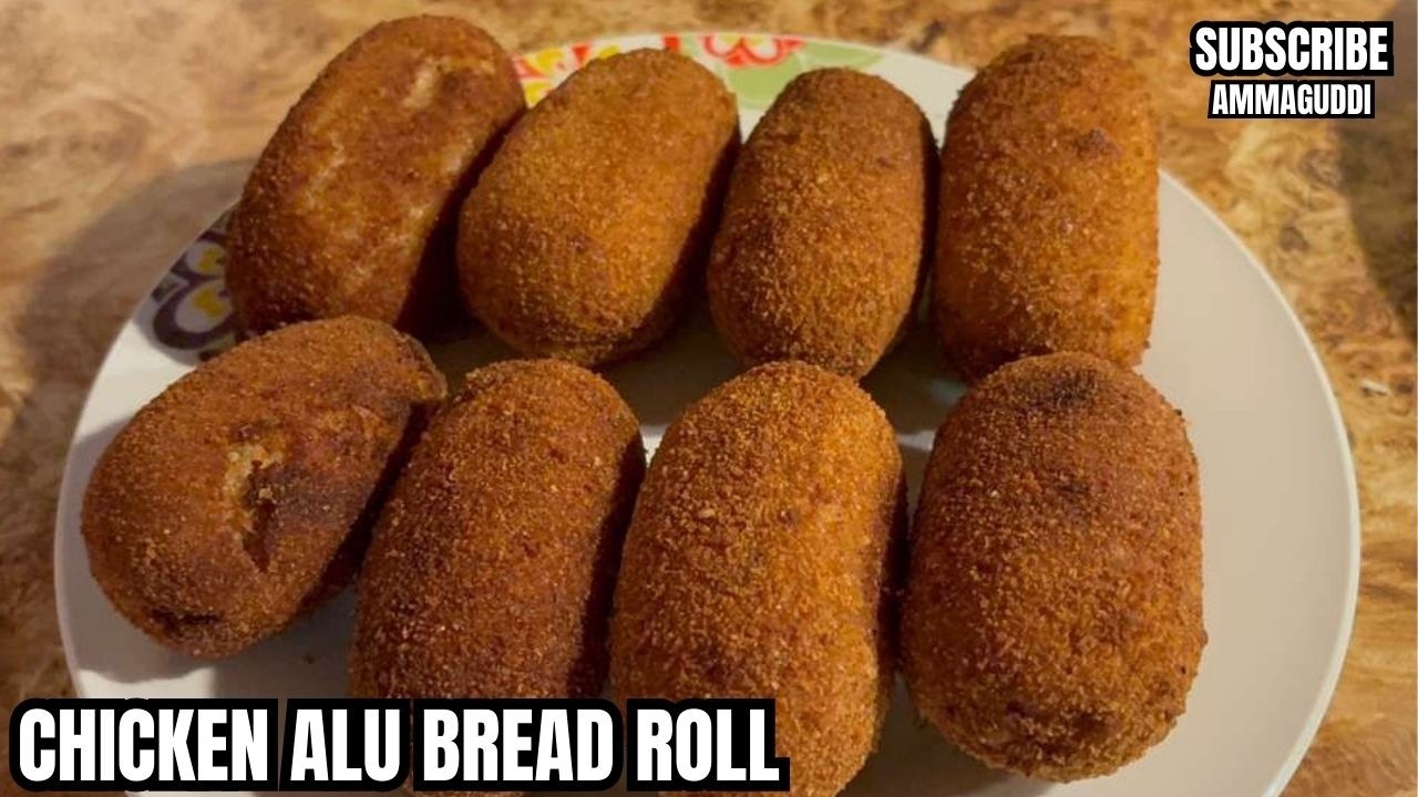 IFTAR SPECIAL CHICKEN ALU BREAD ROLLS TASTY AND DELICIOUS BY AMMA GUDDI KITCHEN